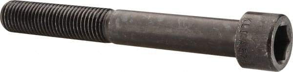 Made in USA - 7/8-9 UNC Hex Socket Drive, Socket Cap Screw - Alloy Steel, Black Oxide Finish, Partially Threaded, 7" Length Under Head - Apex Tool & Supply