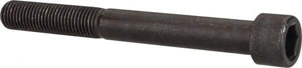 Made in USA - 7/8-9 UNC Hex Socket Drive, Socket Cap Screw - Alloy Steel, Black Oxide Finish, Partially Threaded, 8" Length Under Head - Apex Tool & Supply