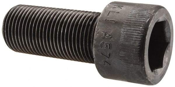 Made in USA - 7/8-14 UNF Hex Socket Drive, Socket Cap Screw - Alloy Steel, Black Oxide Finish, Partially Threaded, 2" Length Under Head - Apex Tool & Supply