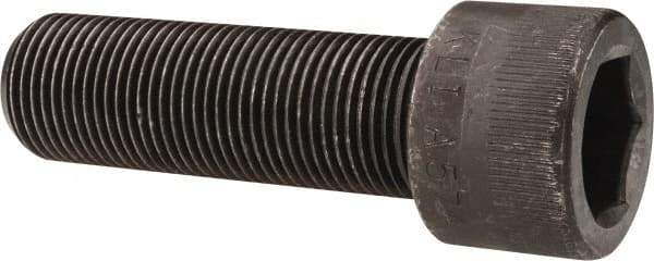 Made in USA - 7/8-14 UNF Hex Socket Drive, Socket Cap Screw - Alloy Steel, Black Oxide Finish, Fully Threaded, 2-3/4" Length Under Head - Apex Tool & Supply