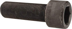 Made in USA - 7/8-14 UNF Hex Socket Drive, Socket Cap Screw - Alloy Steel, Black Oxide Finish, Fully Threaded, 2-3/4" Length Under Head - Apex Tool & Supply