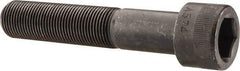 Made in USA - 7/8-14 UNF Hex Socket Drive, Socket Cap Screw - Alloy Steel, Black Oxide Finish, Partially Threaded, 4-1/2" Length Under Head - Apex Tool & Supply