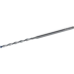 Walter-Titex - 2.8mm, 140° Point, Solid Carbide Micro Drill Bit - 83mm OAL, 43mm Flute Length, 3mm Shank Diam, Series A6589AMP - Apex Tool & Supply