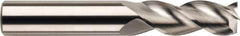 SGS - 3/4", 1" LOC, 3/4" Shank Diam, 6" OAL, 3 Flute, Solid Carbide Square End Mill - Single End, TiB2 Finish, Spiral Flute, 38° Helix, Centercutting, Right Hand Cut, Right Hand Flute, Series 43L - Apex Tool & Supply