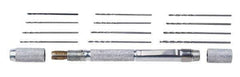 Excel - 12 Piece 0.135" Mini Pin Vise Set - 4" Long - Apex Tool & Supply