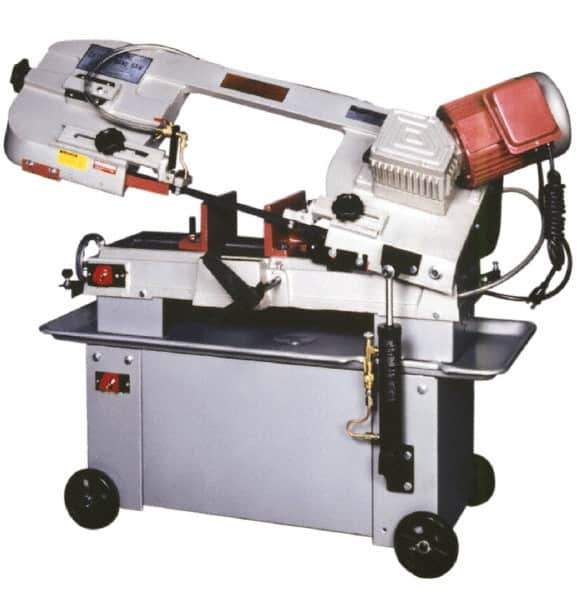 Vectrax - 7 x 12" Max Capacity, Manual Geared Head Horizontal Bandsaw - 127, 216 & 268 SFPM Blade Speed, 220 Volts, 45°, 1 hp, 1 Phase - Apex Tool & Supply