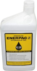 Enerpac - 1 Qt Bottle, Mineral Hydraulic Oil - ISO 32, <12,000 SUS at 0°F, 150 to 165 SUS at 100°F, 42 to 45 SUS at 210°F - Apex Tool & Supply