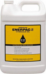 Enerpac - 1 Gal Bottle, Mineral Hydraulic Oil - ISO 32, <12,000 SUS at 0°F, 150 to 165 SUS at 100°F, 42 to 45 SUS at 210°F - Apex Tool & Supply