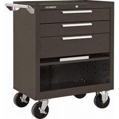 Kennedy - 3 Drawer 1,400 Lb Capacity Steel Tool Roller Cabinet - 27" Wide x 35" High x 18" Deep, Brown - Apex Tool & Supply