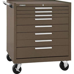 Kennedy - 8 Drawer 1,400 Lb Capacity Steel Tool Roller Cabinet - 34" Wide x 40" High x 20" Deep, Brown - Apex Tool & Supply