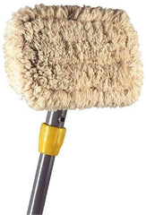 Rubbermaid - Gray Wall Washer Pad with Handle - 7 Inch Long Plastic Head, 60 Inch Long Handle - Apex Tool & Supply