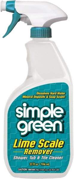 Simple Green - 32 oz Spray Bottle Liquid Bathroom Cleaner - Wintergreen Scent, Lime Scale Remover - Apex Tool & Supply