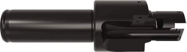 Allied Machine and Engineering - ISO 11926-1, MS 16142, SAE J1926-1 Standard, 3/4-16" Thread, 8 Tube Dash Number, 15° Porting Angle, 11/16" Pilot Diam, 3/4" Shank Diam, Indexable Spade Blade Insert Porting Tool - 2 Porting Inserts, 4.201" Overall Length - Apex Tool & Supply