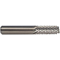 M.A. Ford - 0.8mm Diam, End Mill End, Solid Carbide Diamond Pattern Router Bit - 1-1/2" OAL - Apex Tool & Supply