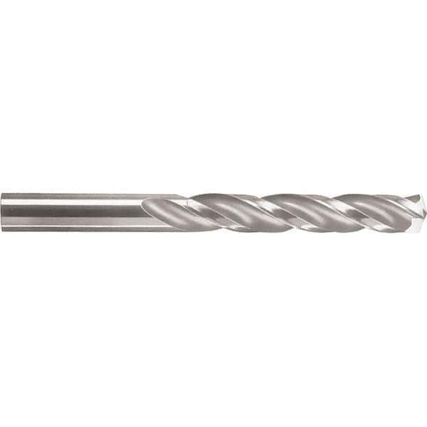 SGS - #15 150° Solid Carbide Jobber Drill - Bright Finish, Right Hand Cut, Spiral Flute, Straight Shank, 2-3/4" OAL, Standard Point - Apex Tool & Supply