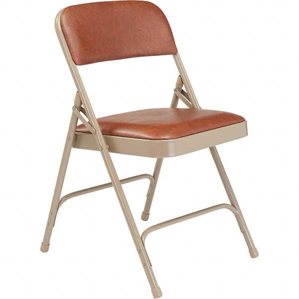 National Public Seating - Folding Chairs Pad Type: Folding Chair w/Vinyl Padded Seat Material: Vinyl; Steel - Apex Tool & Supply