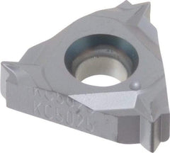 Kennametal - 16ER External Right Hand 14 UN Laydown Threading Insert - Grade KC5025, TiAlN Coated Carbide, 9.53mm Inscribed Circle - Apex Tool & Supply