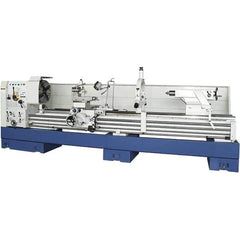Summit - 26" Swing, 80" Between Centers, 120 Volt, Triple Phase Toolroom Lathe - 5MT Taper, 15 hp, 13 to 800 RPM, 6-1/8" Bore Diam, 54" Deep x 64" High x 164" Long - Apex Tool & Supply