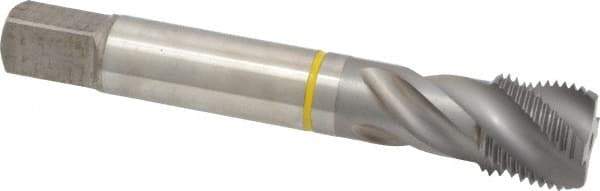 Guhring - 3/4-16 UNF 4 Flute 2B Modified Bottoming Spiral Flute Tap - Cobalt, Bright Finish, 4.252" OAL, Right Hand Flute, Right Hand Thread, Series 3905 - Apex Tool & Supply