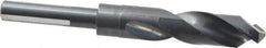 Chicago-Latrobe - 51/64" Drill, 118° Point, High Speed Steel Silver Deming & Reduced Shank Drill Bit - Oxide Finish, 6" OAL, Flats on Shank, 3-1/8" Flute Length, Right Hand Cut, Split Point, Spiral Flute, Regular Spiral - Apex Tool & Supply