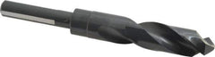 Chicago-Latrobe - 13/16" Drill, 118° Point, High Speed Steel Silver Deming & Reduced Shank Drill Bit - Oxide Finish, 6" OAL, Flats on Shank, 3-1/8" Flute Length, Right Hand Cut, Split Point, Spiral Flute, Regular Spiral - Apex Tool & Supply