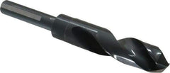 Chicago-Latrobe - 27/32" Drill, 118° Point, High Speed Steel Silver Deming & Reduced Shank Drill Bit - Oxide Finish, 6" OAL, Flats on Shank, 3-1/8" Flute Length, Right Hand Cut, Split Point, Spiral Flute, Regular Spiral - Apex Tool & Supply