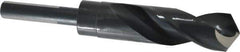 Chicago-Latrobe - 1" Drill, 118° Point, High Speed Steel Silver Deming & Reduced Shank Drill Bit - Oxide Finish, 6" OAL, Flats on Shank, 3-1/8" Flute Length, Right Hand Cut, Split Point, Spiral Flute, Regular Spiral - Apex Tool & Supply