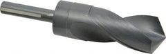 Chicago-Latrobe - 1-3/8" Drill, 118° Point, High Speed Steel Silver Deming & Reduced Shank Drill Bit - Oxide Finish, 6" OAL, Flats on Shank, 3-1/8" Flute Length, Right Hand Cut, Standard Point, Spiral Flute, Regular Spiral - Apex Tool & Supply