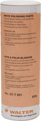 WALTER Surface Technologies - 5 oz Metal Polishing Compound - Compound Grade Ultra Fine, 1,500 Grit, White, For Fine Polishing, Use on Metal - Apex Tool & Supply