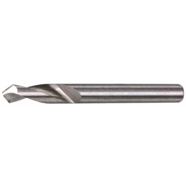 Accupro - 4mm Body Diam, 90°, 51mm OAL, Solid Carbide Spotting Drill - Apex Tool & Supply