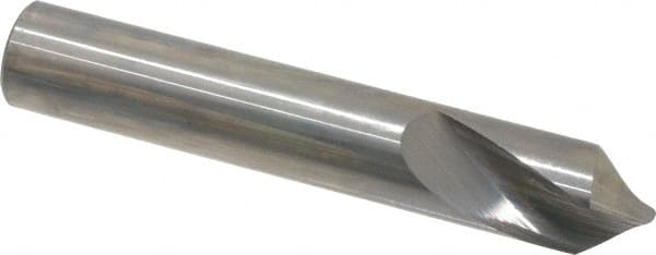 Made in USA - 1/2" Body Diam, 90°, 3" OAL, Solid Carbide Spotting Drill - Apex Tool & Supply