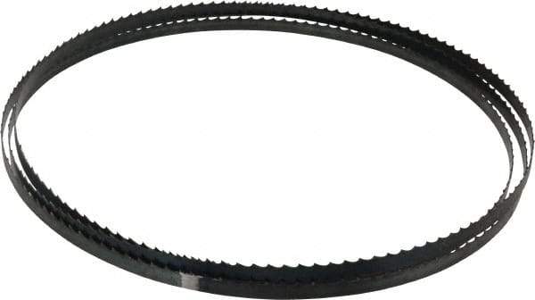 M.K. MORSE - 4 TPI, 7' 9-1/2" Long x 3/8" Wide x 0.025" Thick, Welded Band Saw Blade - High Carbon Steel, Toothed Edge, Raker Tooth Set, Flexible Back, Contour Cutting - Apex Tool & Supply