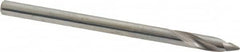 Made in USA - 1/8" Body Diam, 60°, 2" OAL, Solid Carbide Spotting Drill - Apex Tool & Supply