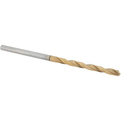 Guhring - 3/32" 118° High Speed Steel Jobber Drill - TiN Finish, Right Hand Cut, Spiral Flute, Straight Shank, 57mm OAL, Standard Point - Apex Tool & Supply