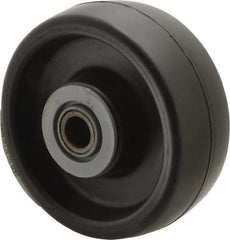 Albion - 4 Inch Diameter x 1-1/2 Inch Wide, Polyolefin Caster Wheel - 400 Lb. Capacity, 1-5/8 Inch Hub Length, 1/2 Inch Axle Diameter, Roller Bearing - Apex Tool & Supply