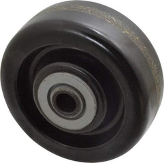 Albion - 4 Inch Diameter x 1-1/2 Inch Wide, Phenolic Caster Wheel - 600 Lb. Capacity, 1-5/8 Inch Hub Length, 1/2 Inch Axle Diameter, Roller Bearing - Apex Tool & Supply