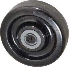 Albion - 5 Inch Diameter x 1-1/2 Inch Wide, Phenolic Caster Wheel - 600 Lb. Capacity, 1-5/8 Inch Hub Length, 1/2 Inch Axle Diameter, Roller Bearing - Apex Tool & Supply