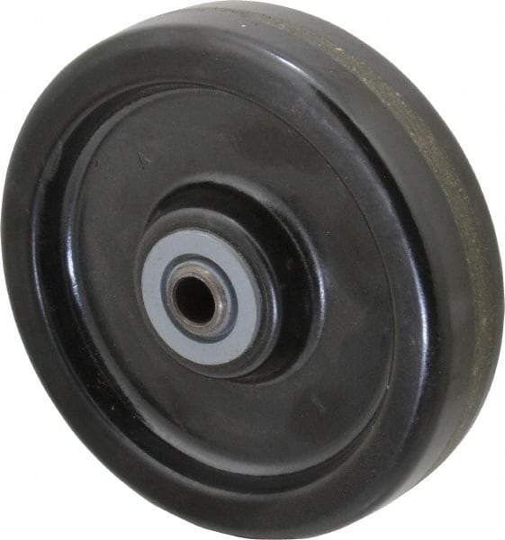 Albion - 6 Inch Diameter x 1-1/2 Inch Wide, Phenolic Caster Wheel - 500 Lb. Capacity, 1-27/32 Inch Hub Length, 3/4 Inch Axle Diameter, Roller Bearing - Apex Tool & Supply