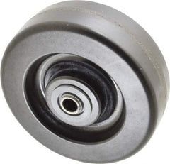Albion - 6 Inch Diameter x 2 Inch Wide, Phenolic Caster Wheel - 1,200 Lb. Capacity, 2-3/16 Inch Hub Length, 1/2 Inch Axle Diameter, Roller Bearing - Apex Tool & Supply