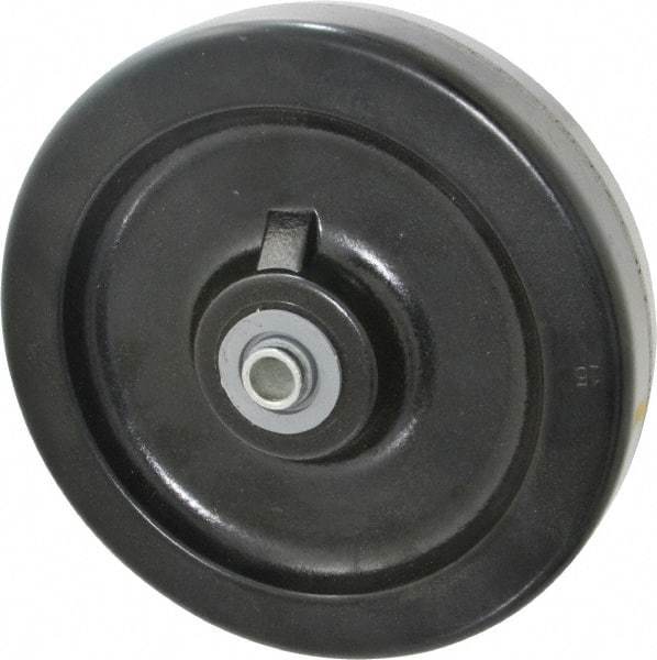 Albion - 8 Inch Diameter x 2 Inch Wide, Phenolic Caster Wheel - 1,400 Lb. Capacity, 2-3/16 Inch Hub Length, 1/2 Inch Axle Diameter, Roller Bearing - Apex Tool & Supply