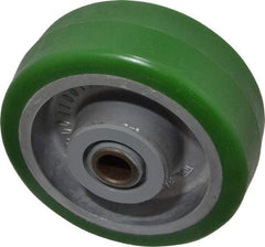 Albion - 4 Inch Diameter x 1-1/2 Inch Wide, Polyurethane Caster Wheel - 600 Lb. Capacity, 1-7/8 Inch Hub Length, 1/2 Inch Axle Diameter, Roller Bearing - Apex Tool & Supply