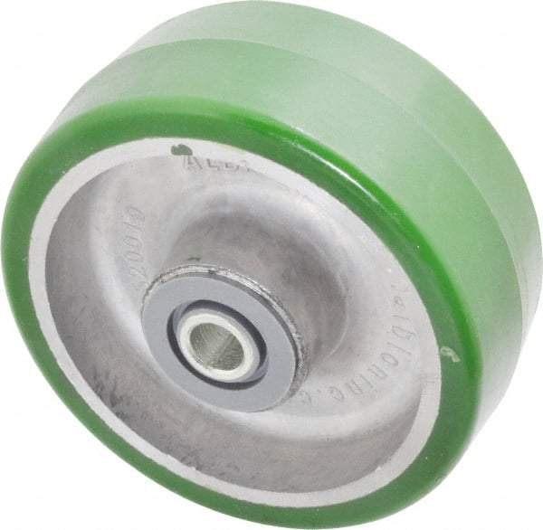 Albion - 5 Inch Diameter x 2 Inch Wide, Polyurethane Caster Wheel - 1,050 Lb. Capacity, 2-7/16 Inch Hub Length, 1/2 Inch Axle Diameter, Roller Bearing - Apex Tool & Supply