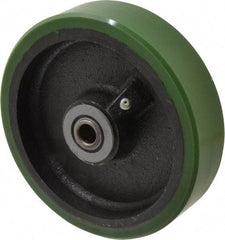 Albion - 6 Inch Diameter x 1-1/2 Inch Wide, Polyurethane Caster Wheel - 840 Lb. Capacity, 2-7/16 Inch Hub Length, 1/2 Inch Axle Diameter, Roller Bearing - Apex Tool & Supply