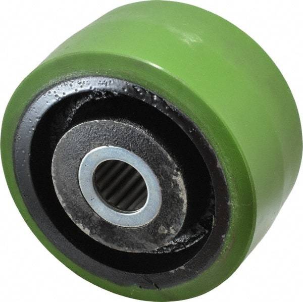 Albion - 6 Inch Diameter x 3 Inch Wide, Polyurethane Caster Wheel - 2,040 Lb. Capacity, 3-1/4 Inch Hub Length, 1-1/4 Inch Axle Diameter, Roller Bearing - Apex Tool & Supply