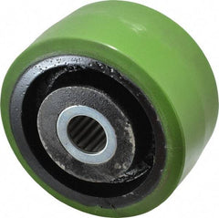 Albion - 6 Inch Diameter x 3 Inch Wide, Polyurethane Caster Wheel - 2,040 Lb. Capacity, 3-1/4 Inch Hub Length, 1-1/4 Inch Axle Diameter, Roller Bearing - Apex Tool & Supply