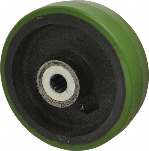 Albion - 8 Inch Diameter x 2-1/2 Inch Wide, Polyurethane Caster Wheel - 2,010 Lb. Capacity, 3-1/4 Inch Hub Length, 1 Inch Axle Diameter, Roller Bearing - Apex Tool & Supply
