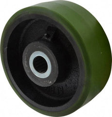 Albion - 8 Inch Diameter x 3 Inch Wide, Polyurethane Caster Wheel - 2,520 Lb. Capacity, 3-1/4 Inch Hub Length, 1-1/4 Inch Axle Diameter, Roller Bearing - Apex Tool & Supply