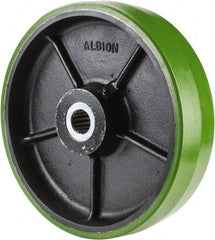 Albion - 12 Inch Diameter x 3 Inch Wide, Polyurethane Caster Wheel - 3,420 Lb. Capacity, 3-1/4 Inch Hub Length, 1-1/4 Inch Axle Diameter, Roller Bearing - Apex Tool & Supply