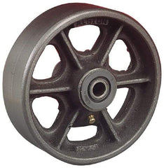 Albion - 12 Inch Diameter x 3 Inch Wide, Cast Iron Caster Wheel - 2,800 Lb. Capacity, 3-1/4 Inch Hub Length, 1-1/4 Inch Axle Diameter, Roller Bearing - Apex Tool & Supply