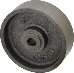Albion - 4 Inch Diameter x 1-1/4 Inch Wide, Cast Iron Caster Wheel - 350 Lb. Capacity, 1-3/8 Inch Hub Length, 3/8 Inch Axle Diameter, Sleeve Bearing - Apex Tool & Supply